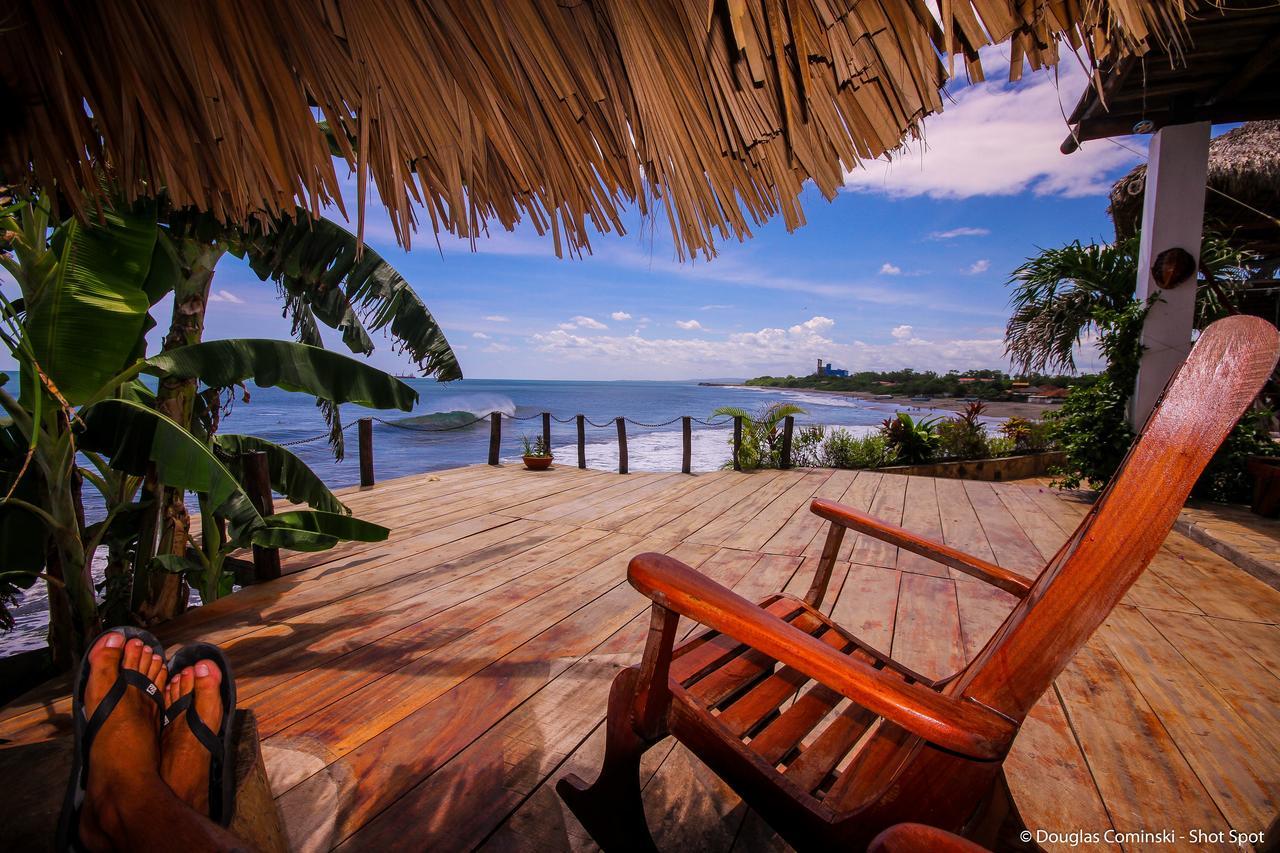 Вилла Miramar Surfcamp Пуэрто-Сандино Экстерьер фото